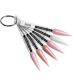 Palette of Camouflage Jelly Gel, stiletto (6 tips)