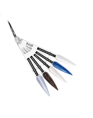 Palette of Medium builder shine gel, stiletto (5 tips)