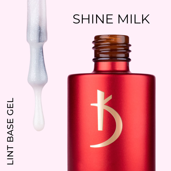 Lint base gel Shine Milk, 12 ml