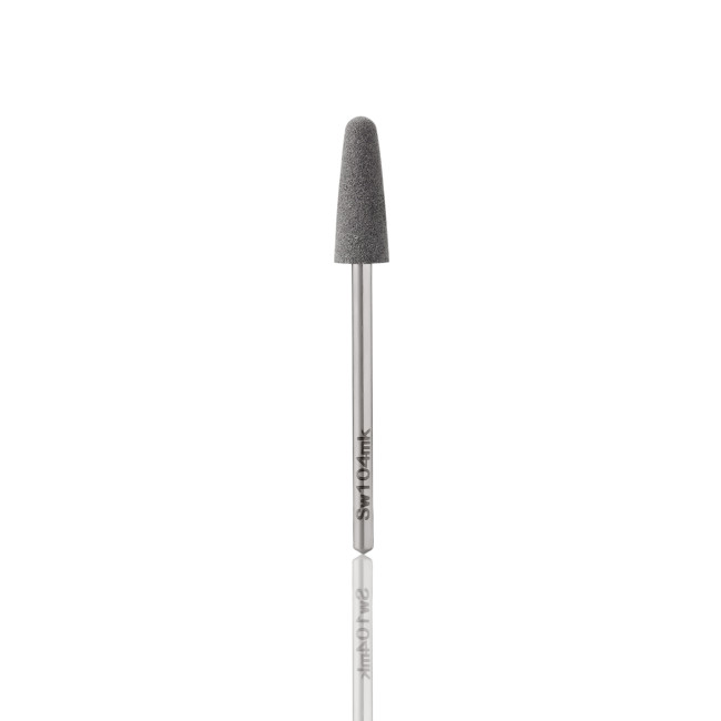 Silicone polisher of rounded cone shape, medium abrasive (d = 6.5 mm), working part length 16.0 mm, Sw104mK Silicone polisher of rounded cone shape, medium abrasive (d = 6.5 mm), working part length 16.0 mm, Sw104mK