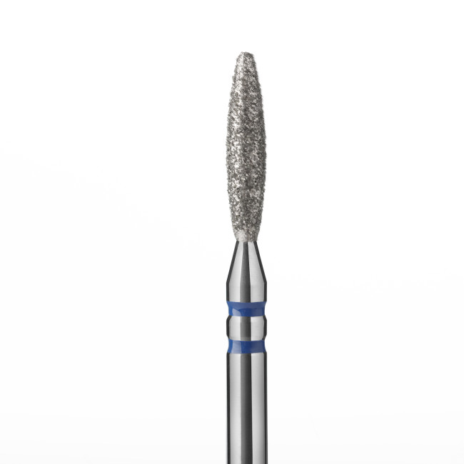 Diamond drill bit, blunt flame-shaped, diameter 2.3 mm, medium abrasive, P863m023 Diamond drill bit, blunt flame-shaped, diameter 2.3 mm, medium abrasive, P863m023