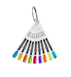 Palette of shades of modeling stained glass gels (9 tips)