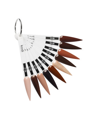 Palette of gel polishes from the Golden Brown collection (10 tips)