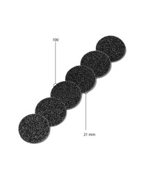 Disc 21 mm (black, 100 grit, without soft foam, 50 pcs.)