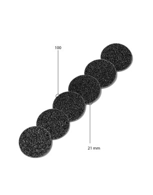 Disc 21 mm (black, 100 grit, without soft foam, 50 pcs.)