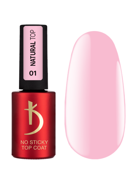 Top Coat für Gel-Lack ohne Dispersionsschicht, 7 ml - Natural Top 1, No Sticky Top Coat Kodi Professional