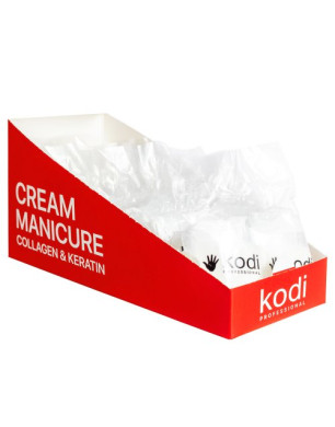 Set of Disposable Manicure Gloves with Cream Emulsion (10 pcs/pack)