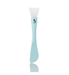 Double-sided plastic brush for applying masks with a silicone tip (color: blue)