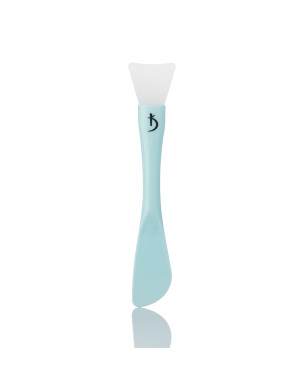 Double-sided plastic brush for applying masks with a silicone tip (color: blue)