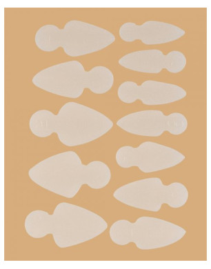 Molds-Schablonen für French auf oberen Formen Mold Short Oval (12 Stk./Set)