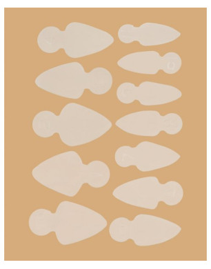 Molds-Schablonen für French auf oberen Formen Mold Short Stiletto (12 Stk/Set)