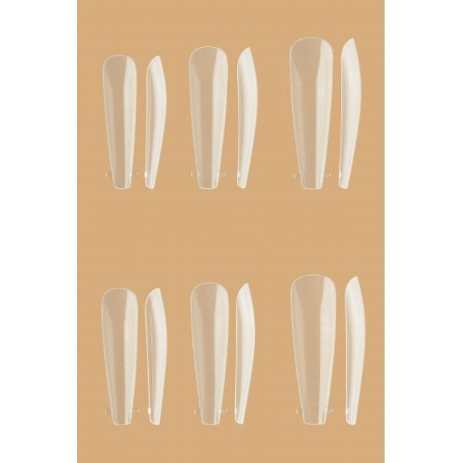 Reusable plastic forms for nail extensions Ballerina, 120 pcs/pack Reusable plastic forms for nail extensions Ballerina, 120 pcs/pack