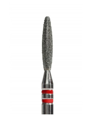 Diamond flame-shaped drill bit, diameter 2.1 mm, soft abrasive, P863f021