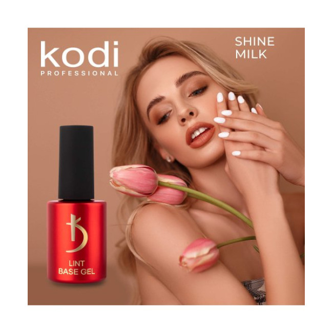 Lint base gel Shine Milk, 7 ml