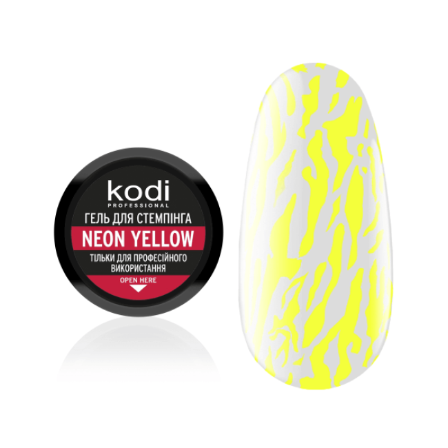 Stamping Gel Neon Yellow, 4 ml