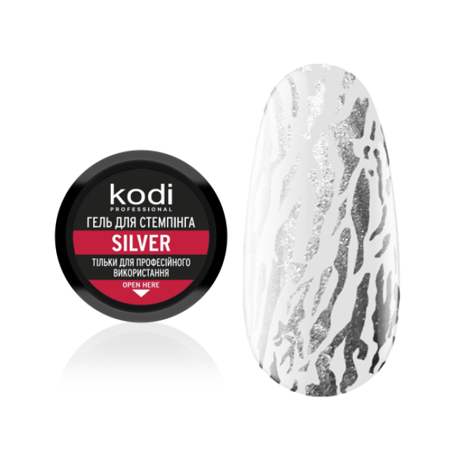 Stamping-Gel Stamping Gel Silver, 4 ml