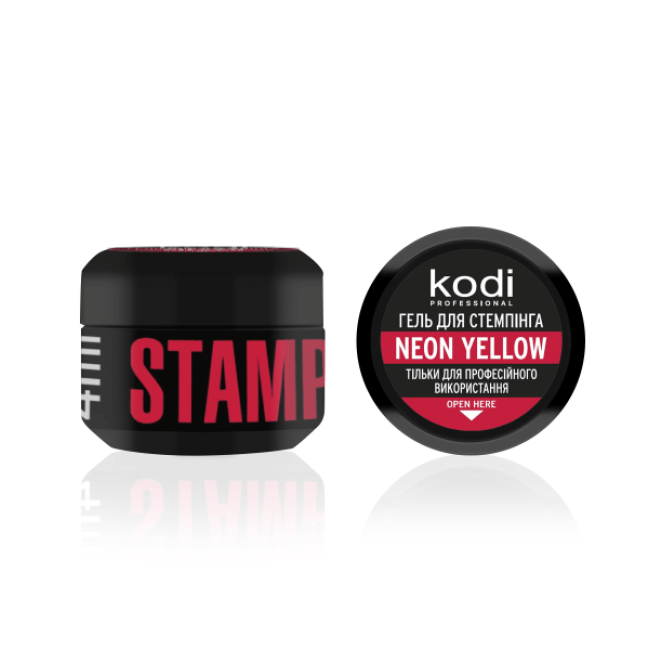 Stamping Gel Neon Yellow, 4 ml