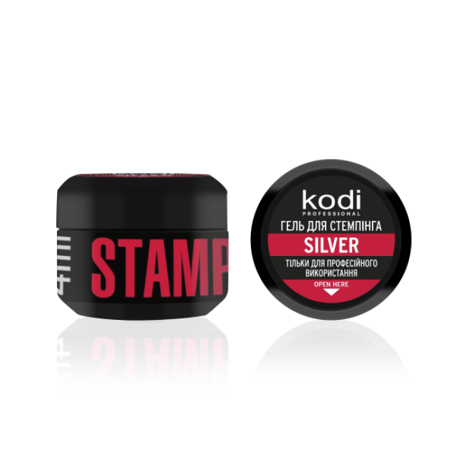 Stamping-Gel Stamping Gel Silver, 4 ml