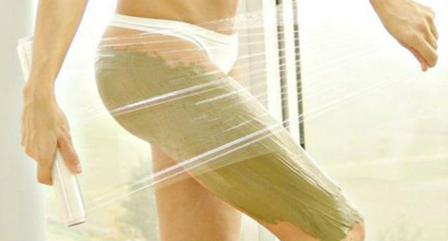Cellulite-Wickel zu Hause