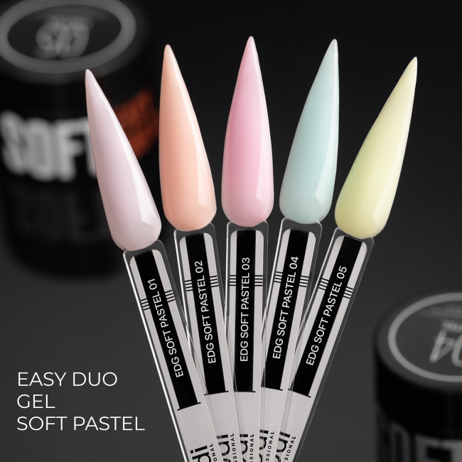 Професійна акрилово-гелева система Easy duo gel Soft Pastel 02, 14 г