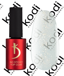 Top Coat für Gel-Lack ohne klebrige Schicht No Sticky Top coat Sparkle Gold, 7 ml