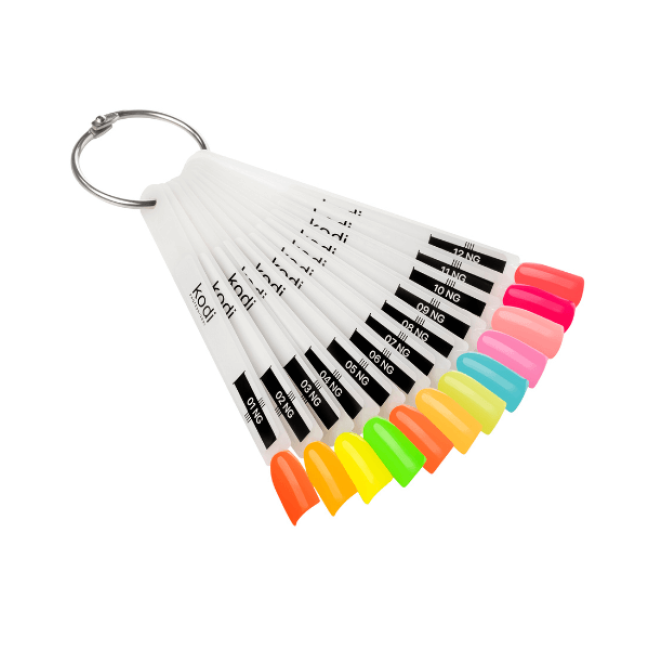 Farbpalette Gel-Lacke der Kollektion "Night Glow" (12 Tips)