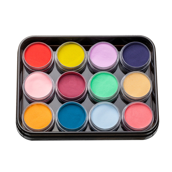 Set farbiger Acrylpulver L1 (12 Stk.) Set farbiger Acrylpulver L1 (12 Stk.)