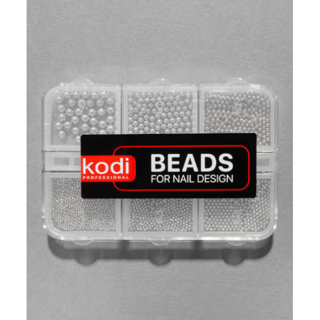 Beads for Nail Design (color: light gray)