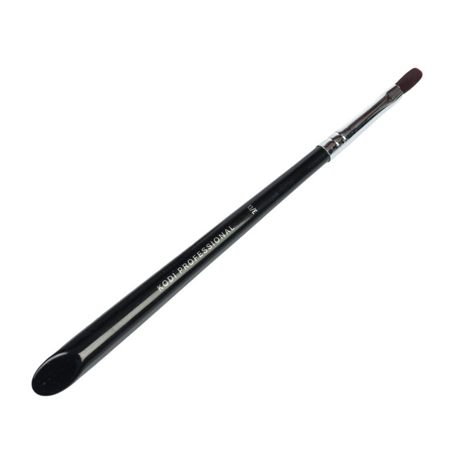 Brush for Gel and Acrygel Nail Modeling № 13/E, Handle: Wooden, Bristle: Nylon Brush for Gel and Acrygel Nail Modeling № 13/E, Handle: Wooden, Bristle: Nylon