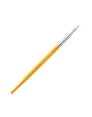 Malpinsel im Tubus №00 / 3 (Nylon; Griff: Metall, Acryl, Farbe: GOLD)