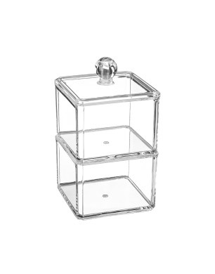 Transparent Cosmetic Organizer (Two-Tier Square)