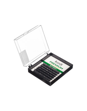 Eyelashes C 0.15 (6 Rows: 7/8/9 mm) Butterfly Green Pack
