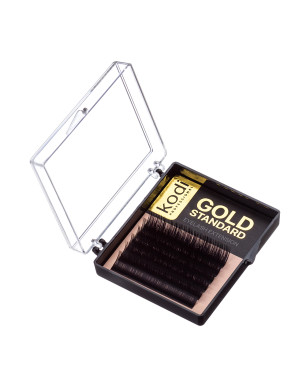 Ресницы D 0.12 (6 рядов: 9 мм) Gold Standard