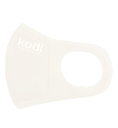 Double Layer Neoprene Mask Without Valve, White with Kodi Professional Logo
