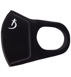 Double Layer Neoprene Mask Without Valve, Black with Logo
