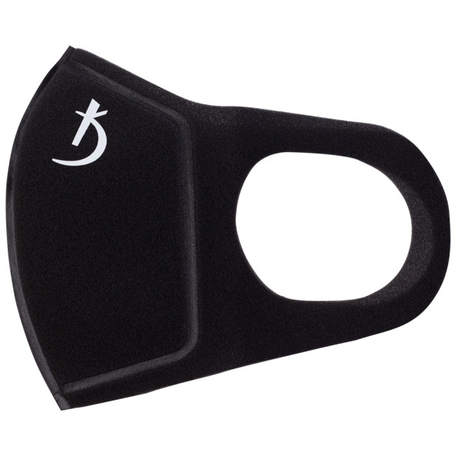 Zweilagige Neopren-Maske ohne Ventil, schwarz mit Logo Zweilagige Neopren-Maske ohne Ventil, schwarz mit Logo