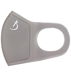 Double Layer Neoprene Mask Without Valve, Gray with Logo