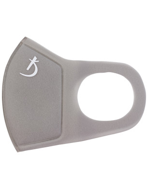 Double Layer Neoprene Mask Without Valve, Gray with Logo
