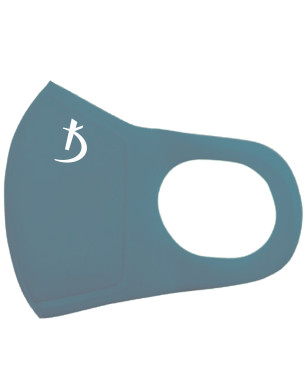 Double Layer Neoprene Mask Without Valve, Dark Blue with Logo