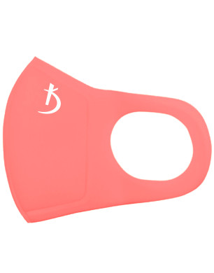 Double Layer Neoprene Mask Without Valve, Coral with Logo
