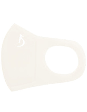Double Layer Neoprene Mask Without Valve, White with Logo