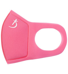 Zweilagige Neopren-Maske ohne Ventil, rosa mit Logo