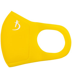 Double Layer Neoprene Mask Without Valve, Yellow with Logo