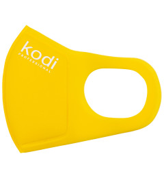 Double Layer Neoprene Mask Without Valve, Yellow with Kodi Professional Logo