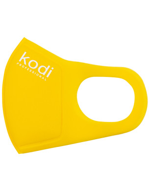 Double Layer Neoprene Mask Without Valve, Yellow with Kodi Professional Logo