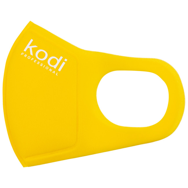 Double Layer Neoprene Mask Without Valve, Yellow with Kodi Professional Logo Double Layer Neoprene Mask Without Valve, Yellow with Kodi Professional Logo
