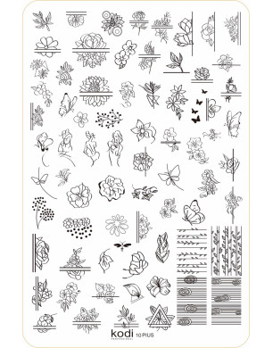 Stamping Plate "Plus size" № 10 (9.5x14.5cm)