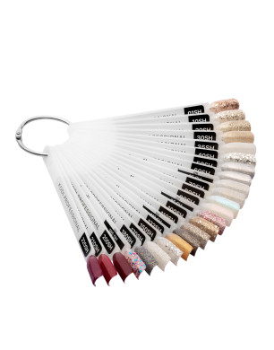 Palette de teintes vernis semi-permanent série Shine (24 tips)