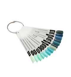 Palette of Gel Polishes Aquamarine (14 tips)