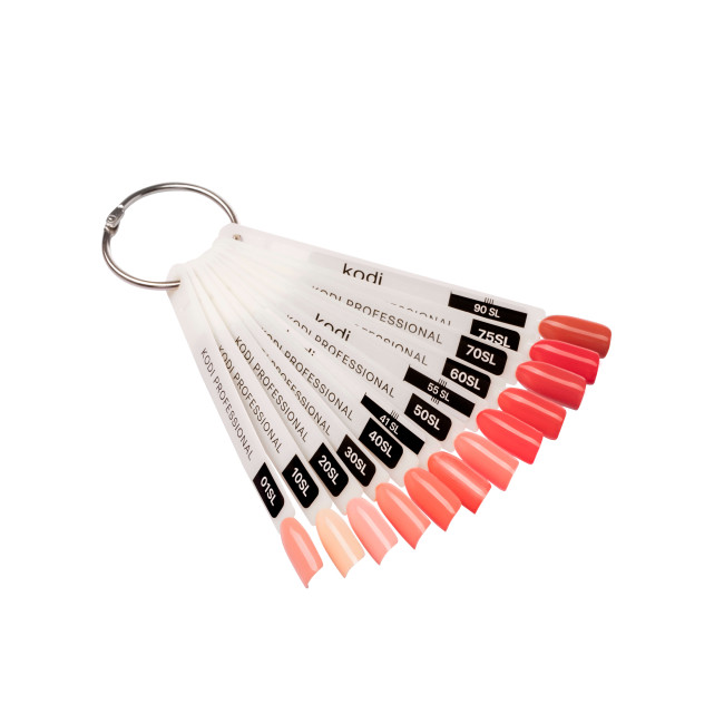 Farbpalette Gel-Lacke der Kollektion Salmon (12 Tips)